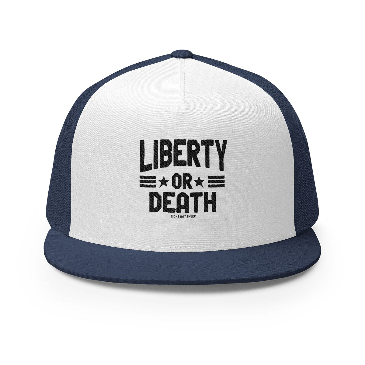 Lions Not Sheep &quot;Liberty or Death&quot; 5 Panel Trucker Hat - Light Version